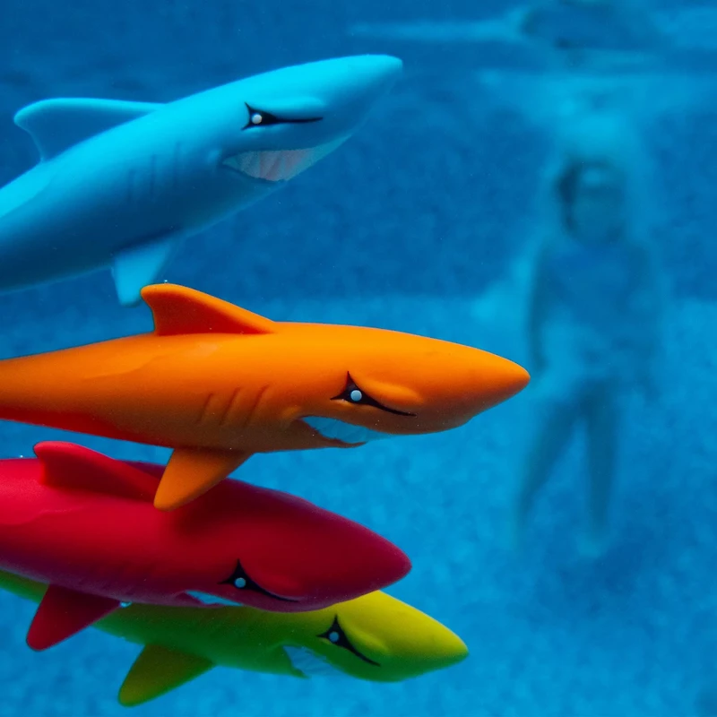 Prime Time Toys Underwater Sharkpedo Glider Dive Pool Toys 4-Pack