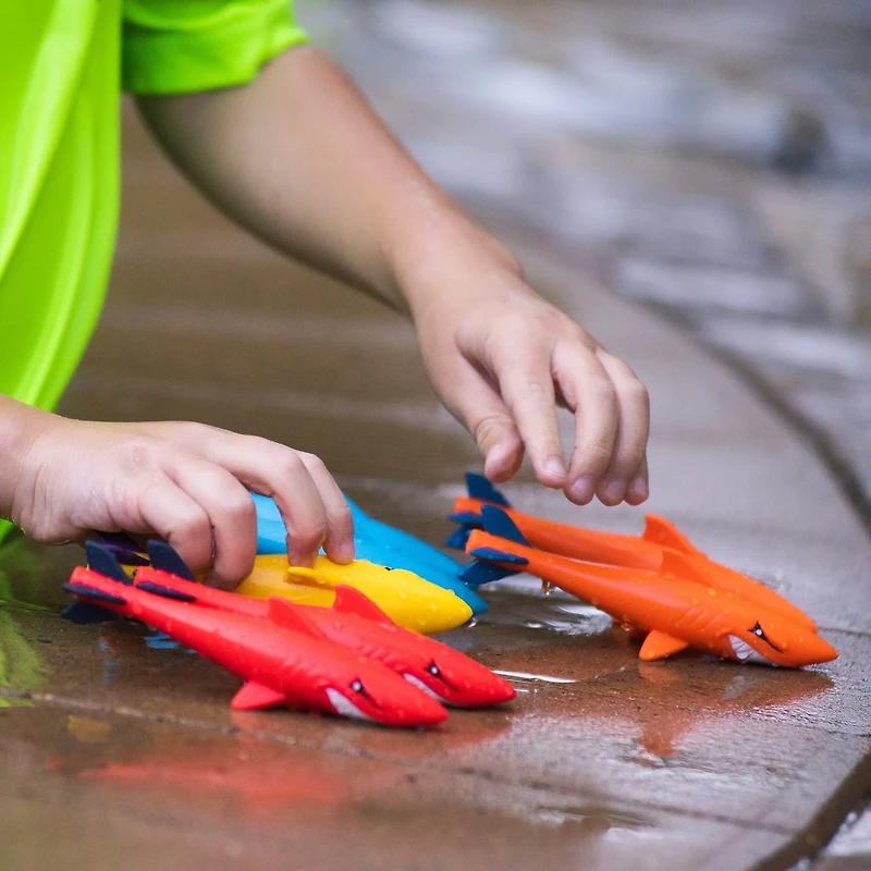 Prime Time Toys Underwater Sharkpedo Glider Dive Pool Toys 4-Pack