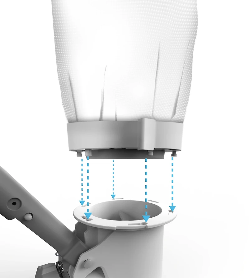 Kokido Telsa PWRBLADE 40 Large Volume Rechargeable Pool Vacuum with Bag