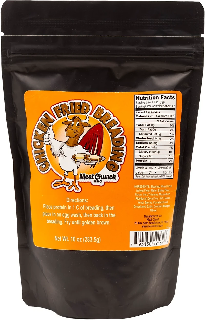 Meat Church Chicken Fried Steak Breading 10 oz Shaker