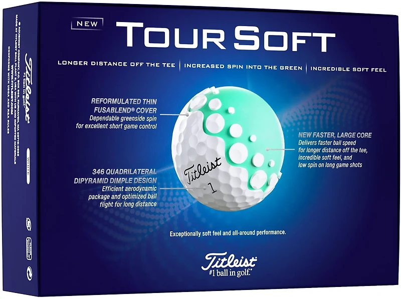Titleist 2024 Tour Soft Golf Balls 12-Pack