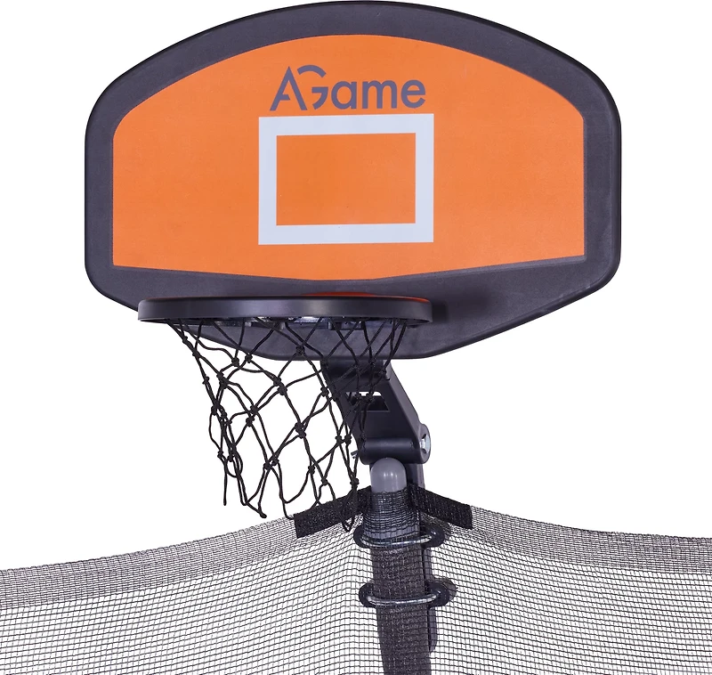 AGame 16 ft Round Trampoline with Basketball Goal