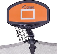 AGame 16 ft Round Trampoline with Basketball Goal