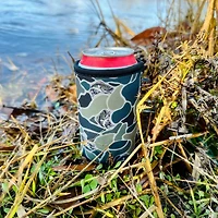 Lit Handlers Fish Camo 12 oz Stubby Can Cooler Sleeve