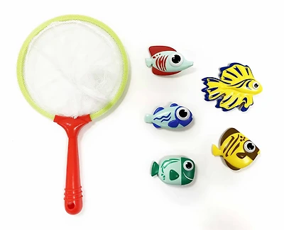Prime Time Toys Splash Bombs Tropical Reef Scrambling Diving Fish Net Set Pool Game