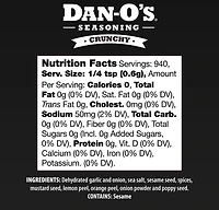 Dan-O's Crunchy 20 oz Seasoning