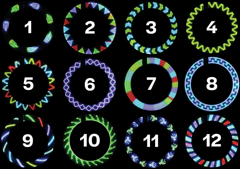 Brightz Shape Brightz LED Pattern Select Bike Clip-On Spoke Light