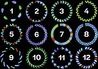 Brightz Shape Brightz LED Pattern Select Bike Clip-On Spoke Light