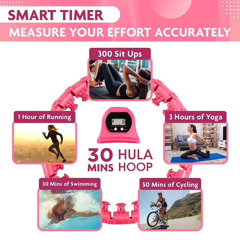 TGU Smart Weighted Hula Hoop with Timer