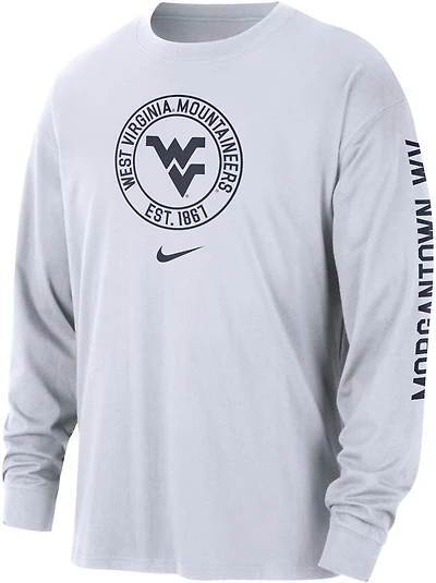 Nike Men's West Virginia University MAX90 Heritage Long Sleeve Shirt