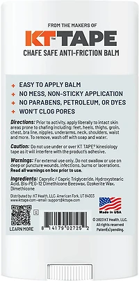 KT Health "On The Go" Chafe Safe Balm .45 oz