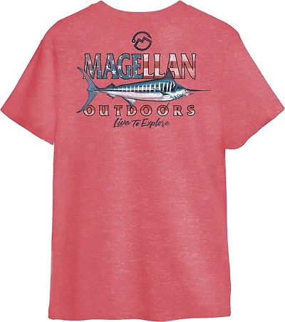 Magellan Outdoors Boys' Patriotic Stripes Short Sleeve T-shirt