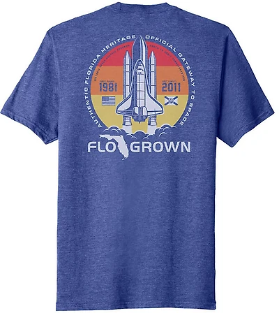 FLOGROWN Men's Vintage Space Shuttle Short Sleeve T-shirt