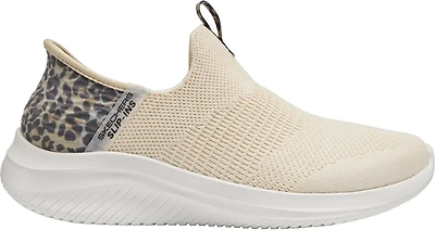 SKECHERS Women's Leopard Trim Slip-Ins Ultra Flex 3.0 Shoes