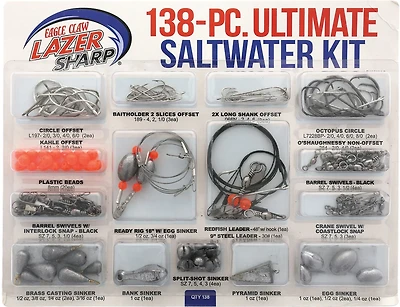Lazer Sharp Ultimate Saltwater 138-Piece Tackle Kit
