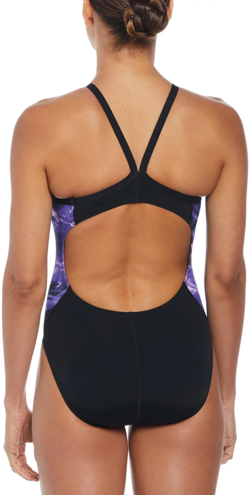 Nike Women's HydraStrong Multi Print Racerback Splice One Piece Swimsuit