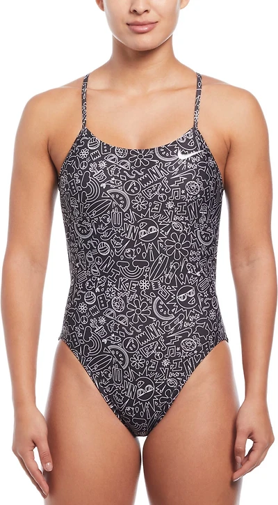 Nike Women's Cutout One Piece Swimsuit