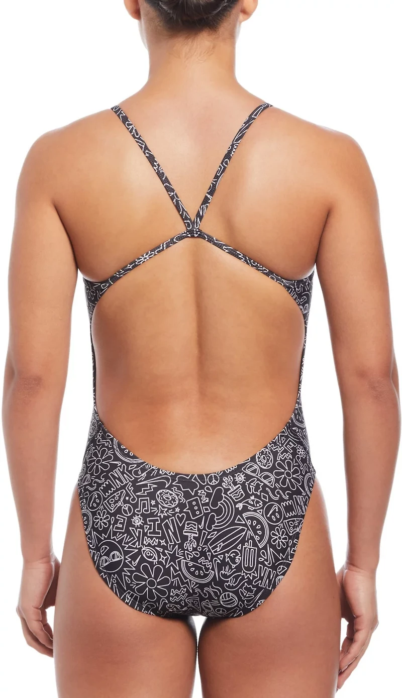 Nike Women's Cutout One Piece Swimsuit