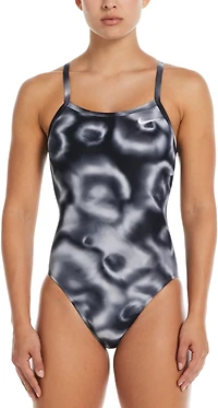 Nike Women's HydraStrong Digi Haze Racerback One Piece Swimsuit