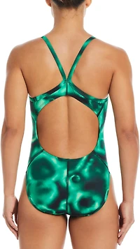 Nike Women's HydraStrong Digi Haze Racerback One Piece Swimsuit