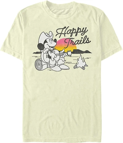 Mad Engine Disney Men's Mickey Happy Trails Short Sleeve T-shirt