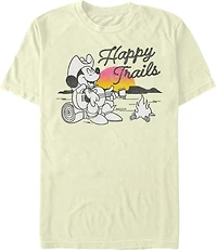 Mad Engine Disney Men's Mickey Happy Trails Short Sleeve T-shirt