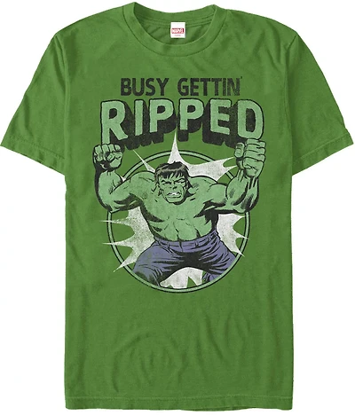 Mad Engine Marvel Men's Hulk Ripped Short Sleeve T-shirt