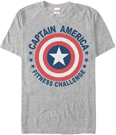 Mad Engine Marvel Men's Captain America Shield Challenge Short Sleeve T-shirt