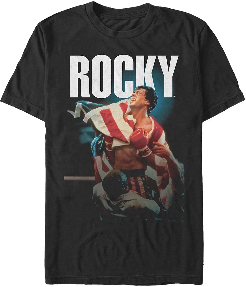 Mad Engine Rocky Men's and Flag Short Sleeve T-shirt