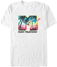 Mad Engine MTV Men's Tropical Glow Short Sleeve T-shirt