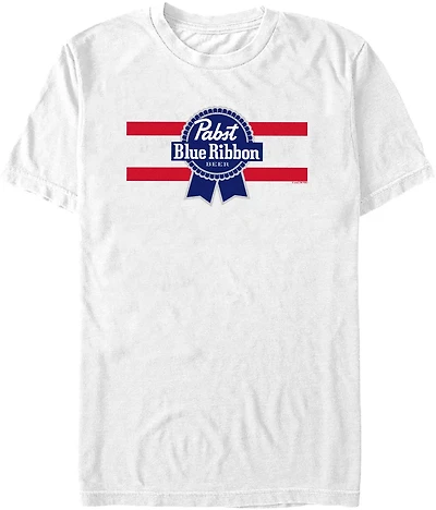 Mad Engine Pabst Blue Ribbon Men's Logo Short Sleeve T-shirt