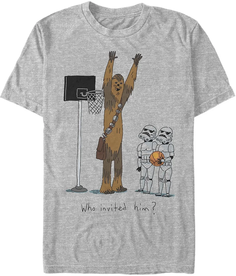 Mad Engine Star Wars Men's Chewie Basketball Short Sleeve T-shirt