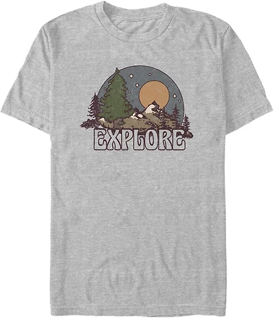 Mad Engine Fashion Men's Explore Outdoors Short Sleeve T-shirt