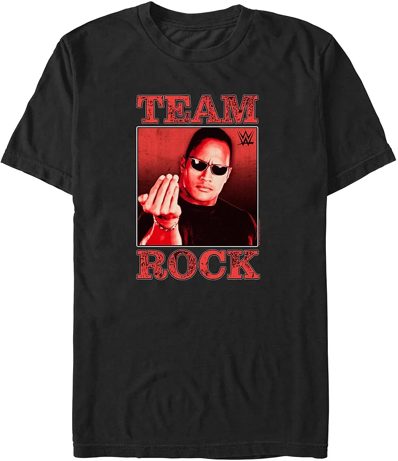 Mad Engine WWE Men's Team Rock Short Sleeve T-shirt