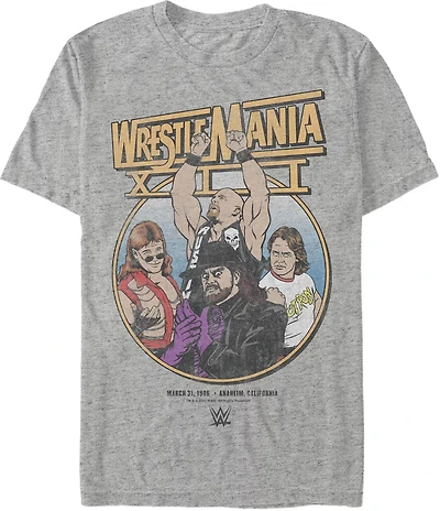 Mad Engine WWE Men's Wrestlemania Retro Short Sleeve T-shirt