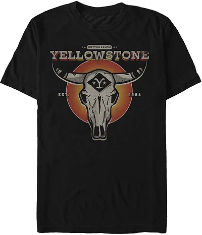 Mad Engine Yellowstone Men's Evergreen Dark Short Sleeve T-shirt