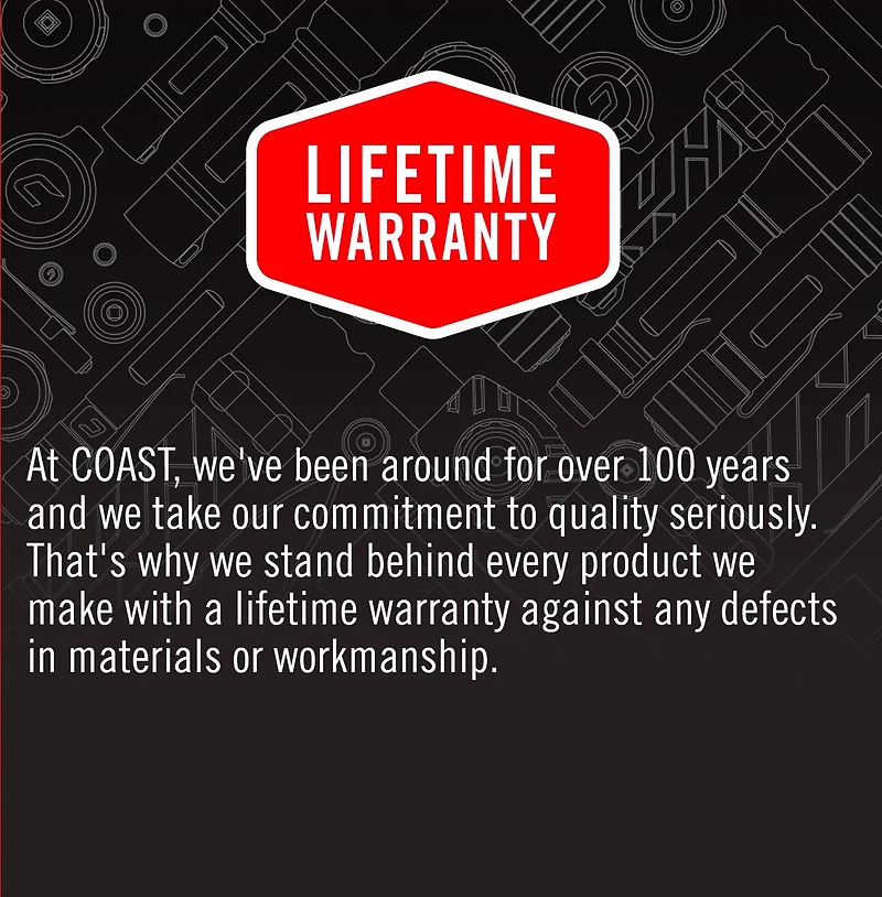 Coast GX30 Waterproof 2,000 Lumen Flashlight