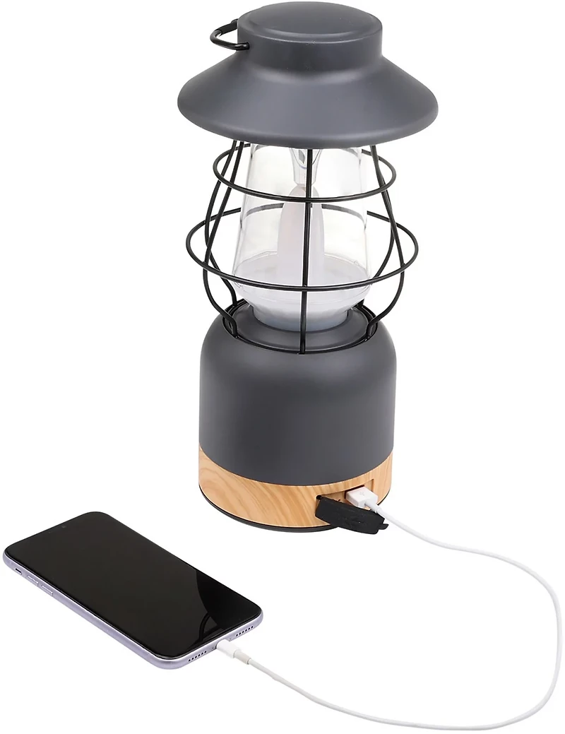 Cascade Mountain Tech 1,000 Lumen Dual Power Campfire Lantern and Power Bank