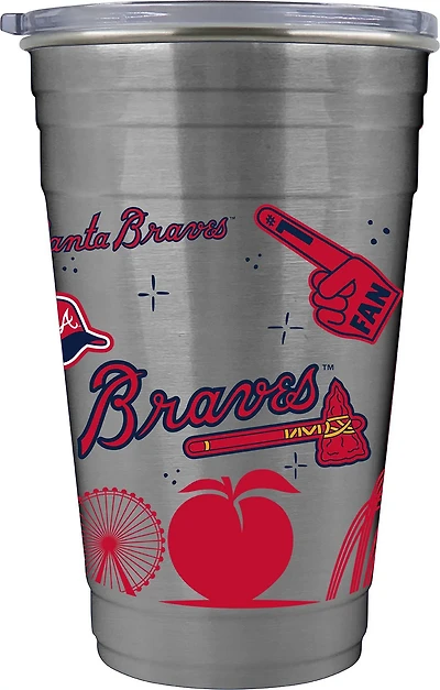 Great American Products MLB Atlanta Braves 22 oz Alt Color Tailgater Tumbler