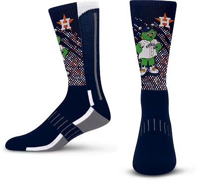 For Bare Feet Houston Astros Crew Socks