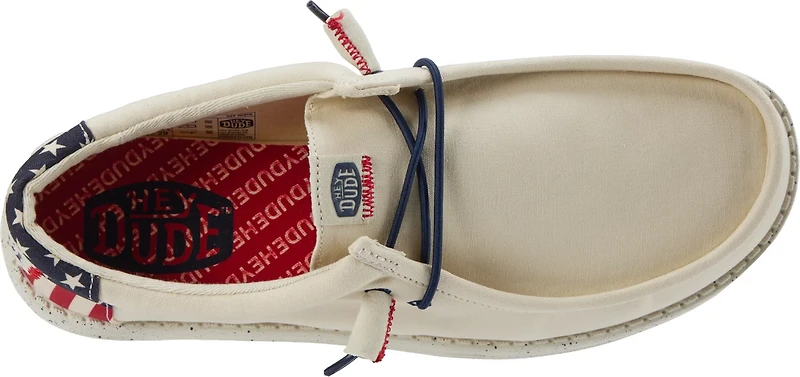 HEYDUDE Men's Wally Americana Wide Slip-On Shoes