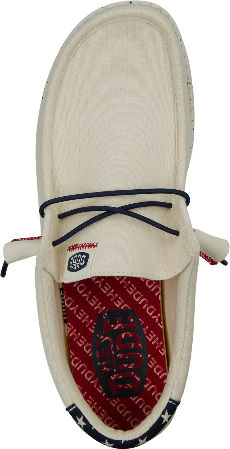 HEYDUDE Men's Wally Americana Wide Slip-On Shoes