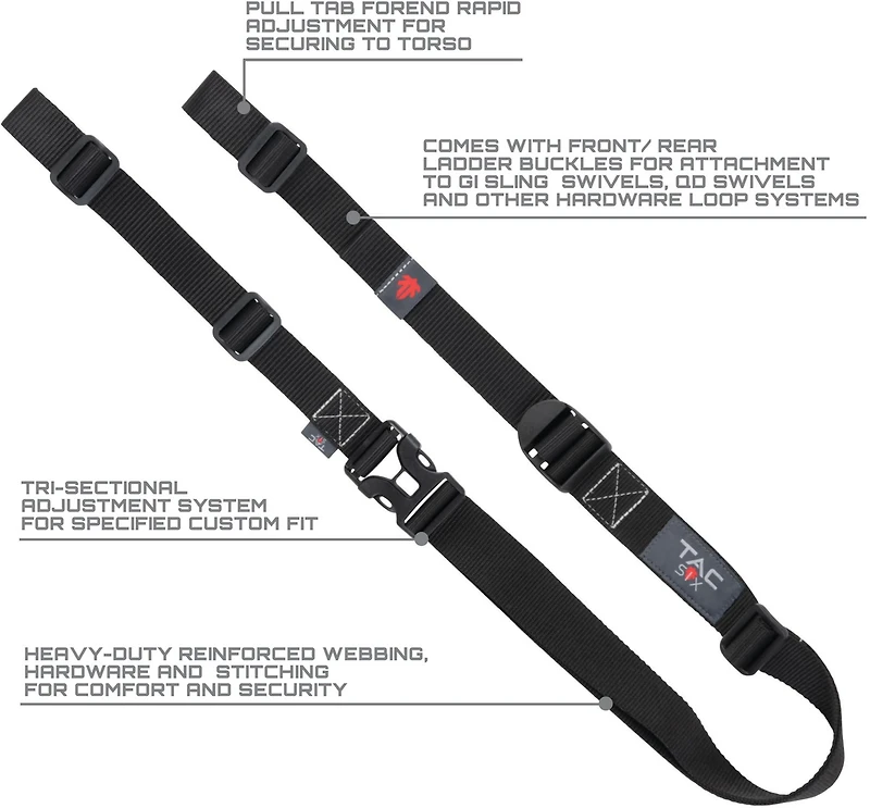 Allen Company Tac-Six Citadel Double Point Firearm Sling with Ladder Buckles