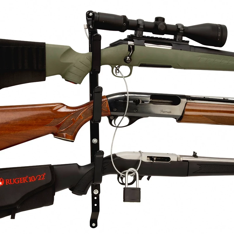 Allen Company Steel Locking Truck Window 3-Gun Rack