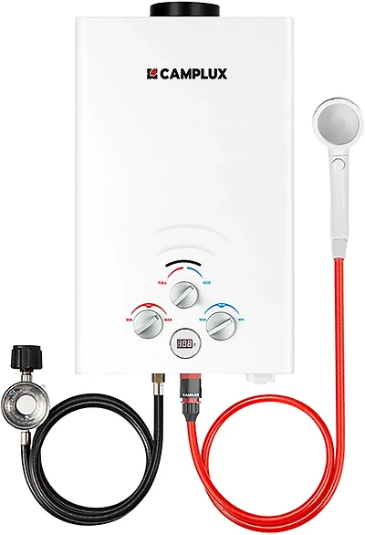 CampLux Portable Propane Outdoor 2.11 GPM 5-Liter Tankless Water Heater