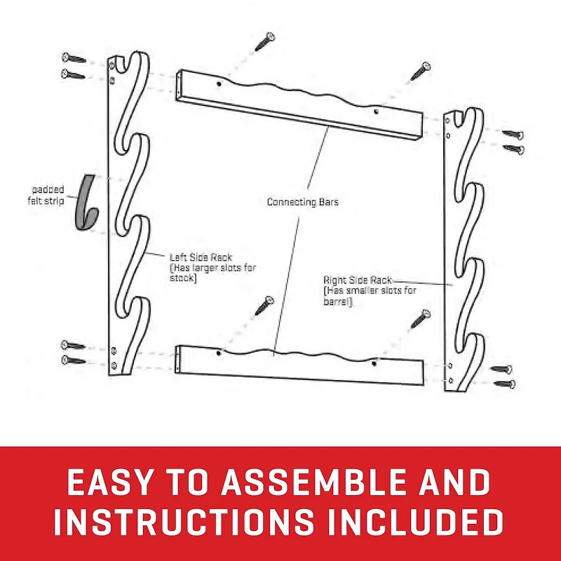 Allen Company 4-Gun Wooden Firearm Rack