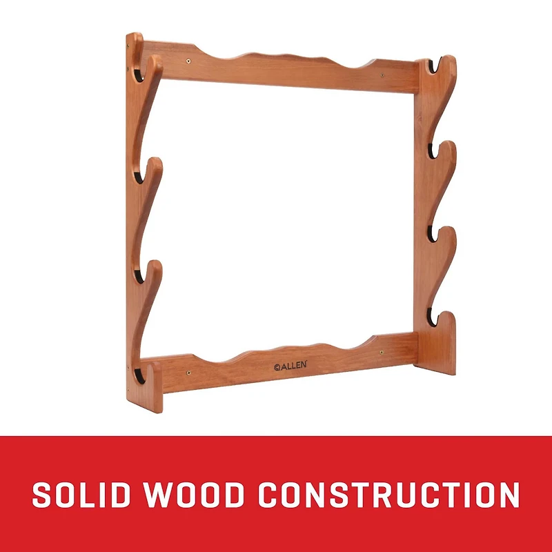 Allen Company 4-Gun Wooden Firearm Rack