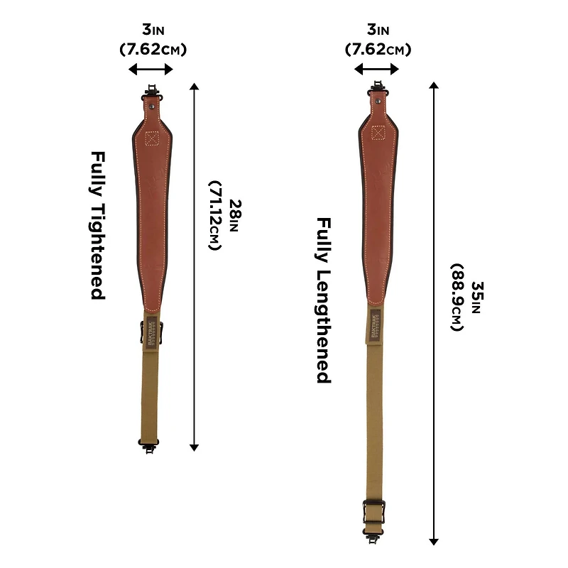 Allen Company BakTrak Debossed Horns Leather Sling