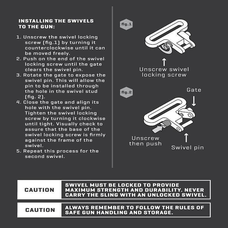 Allen Company Pump & Semi-Auto Shotgun Sling Swivel Set