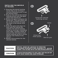 Allen Company Pump & Semi-Auto Shotgun Sling Swivel Set